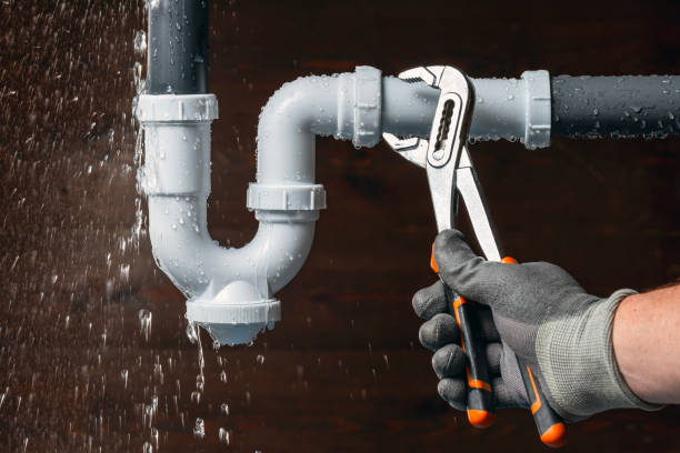 Professional Burst Pipe Repair technician working in Henderson, MI